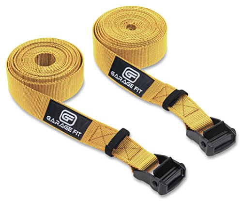 Premium Heavy Duty Replacement Gym Ring Straps - Cross Training, Gymnastics, Fitness, Exercise (Gold Straps Only)