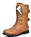 DREAM PAIRS Women's New Winter Lace Up Combat Booties Boots