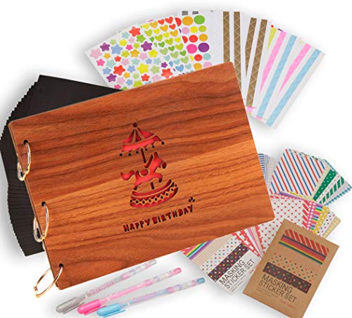 Mua Fun Market 木目調 手作り フォト アルバム スクラップ ブッキング セット ウッド デコ Tren Amazon Nhật Chinh Hang 21 Fado