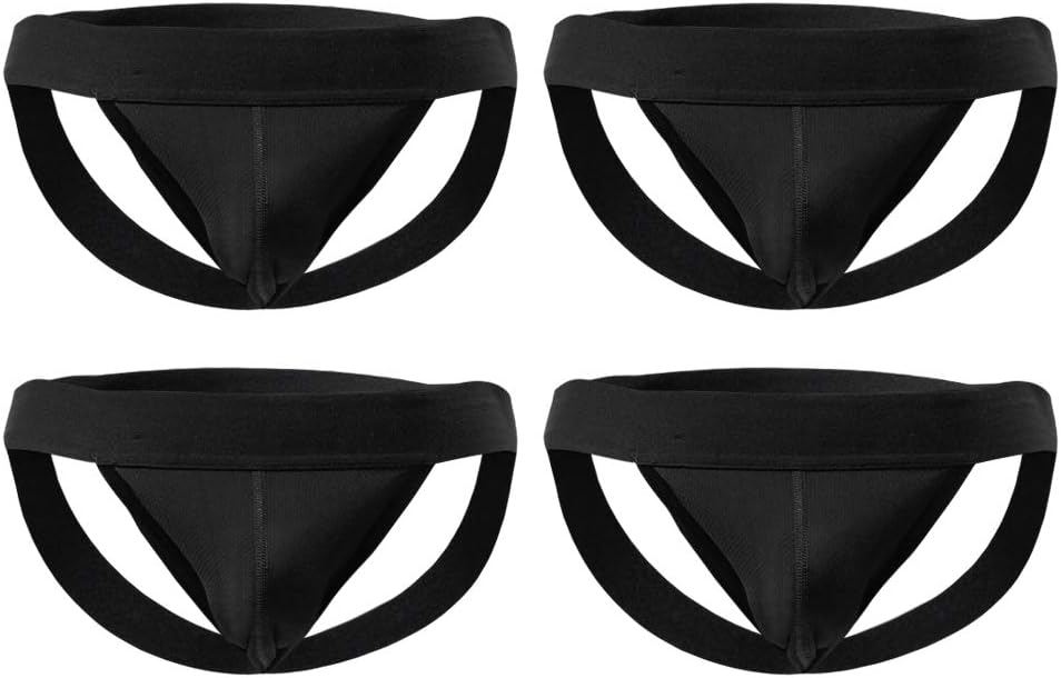 ElsaYX Men's Jockstrap Thongs Underwear