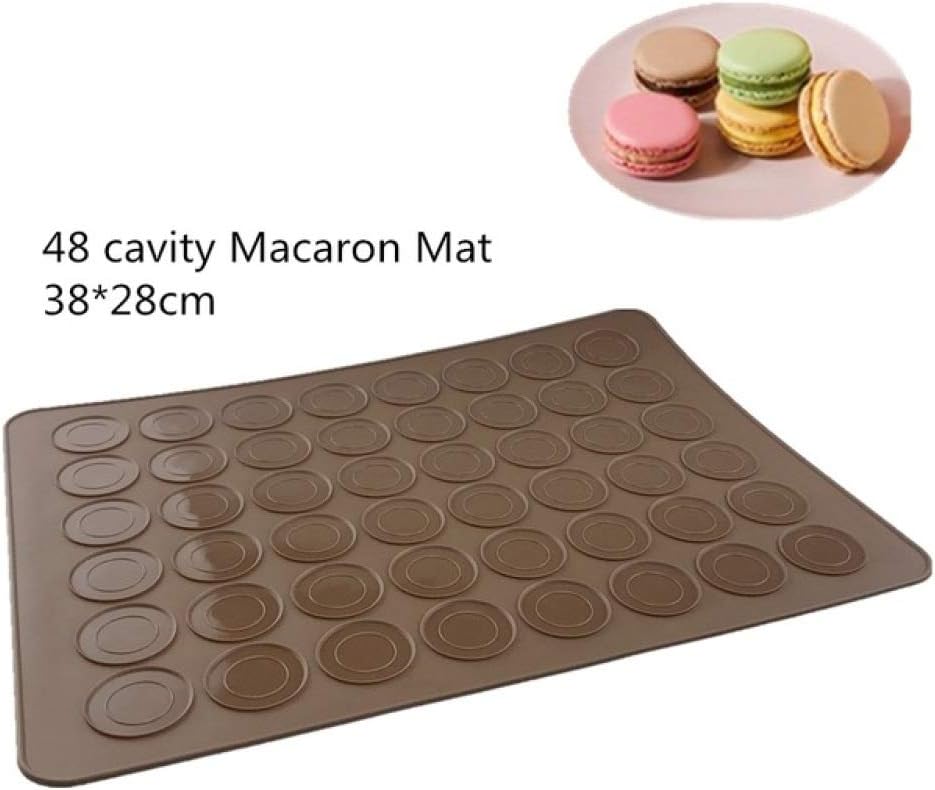 48 Cavity Silicone Macaron Macaroon Pastry Oven Baking Mould Sheet Mat Kitchen Tools Non Stick DIY30 Cavity Bakeware Baking Mat|Baking Mats & Liners