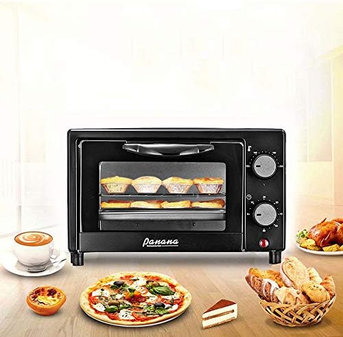 1 x Mini Oven and Grill, 9 L, 1000 W, Black ，Item Size:W343*D364*H213 mm