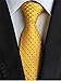 New Classic Black&Gold Striped Tie WOVEN JACQUARD Silk Men's Suits Ties Necktie