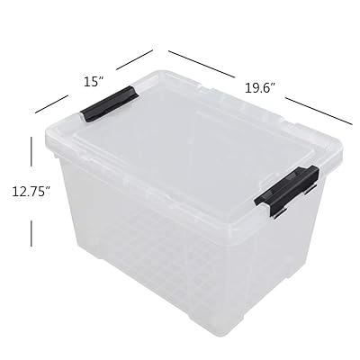 50 quart clear tote