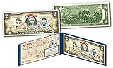 THE PEANUTS GANG 1950 Cartoon Strip THEN & NOW Genuine Legal Tender $2 US Bill
