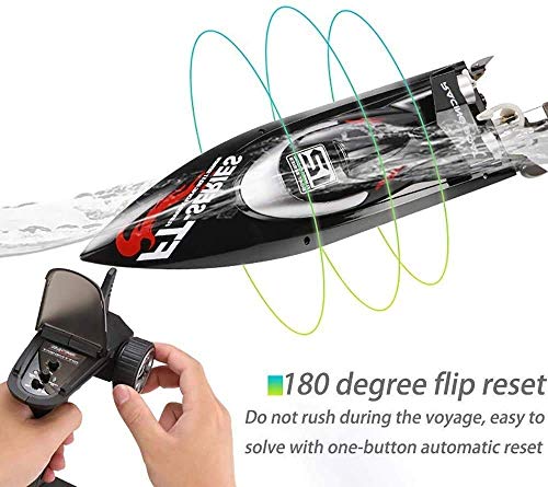 Llpeng 55km / h High Speed Fernbedienung Boot 2,4 GHz Funksteuerung elektrische laufendes Schiff Schwarz Cooler Großes… – Bild 6
