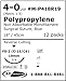 UNIFY Surgical Polypropylene Sutures. #M-P418R19 Non-Absorbable. Mono Blue. Size 4/0. 18