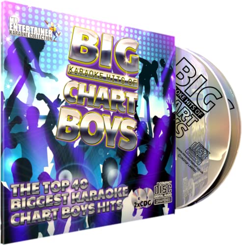 Mr Entertainer Big Karaoke Hits of Chart Boys - Double CD+G (CDG) Pack. 40 Top Songs