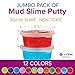 ChefSlime - Fluffy & Stretchy Mud Slime Putty | 12 Pack | Stress Relief, Non Sticky, Super Soft & Squishy Fun Sludge Toy for Kids and Adults - |Jumbo Pack | - 12 Pack