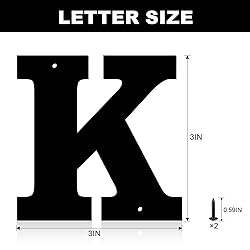 3 Inch Metal House Numbers, House Address Letters