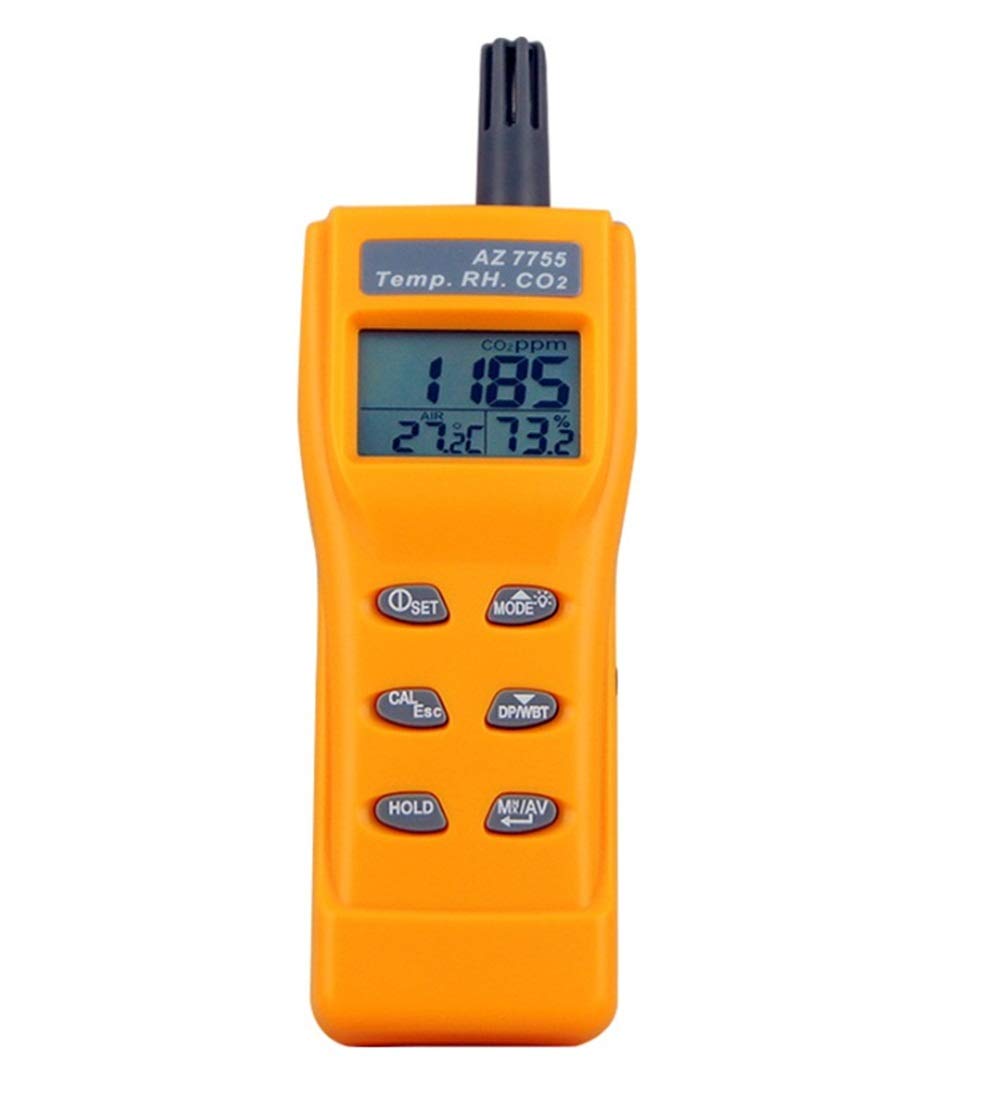 Portable CO2 Gas Detector 09999ppm LCD Display Battery Powered Digital