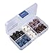 Linsoir Beads 125pcs/box 8mm Round Lava Rock Beads 5 Colors Mixed Natural Stone Beads Diffuser Jewelry Making Pack of 1 Box