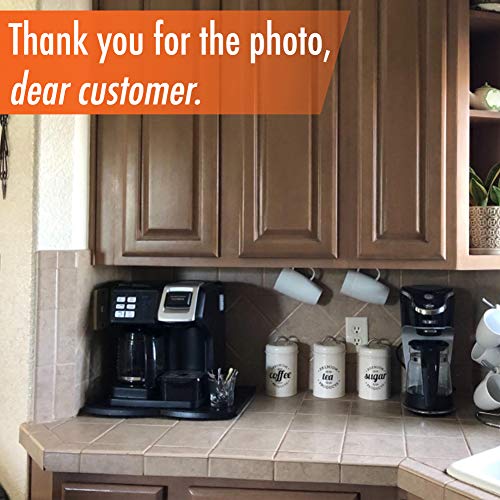 Comfecto Kitchen Caddy Sliding, ABS Handy Appliance with Smooth Rolling