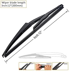 AUTOBOO 26"+17" Windshield Wipers with 12" Rear