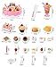 Seoaura Pretend Play Toys for Kids - DIY Cutting Birthday Cake Food Toy Set of 75PCS for Children Early Education - Safe & Non-Toxic (Pink)