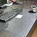 Crystal Clear Desk Protector 20 x 36 Inch, Rectangular Office Desk Pad Mat, Plastic Table Cover Protector, Shipped Flat