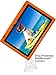 BobjGear Bobj Rugged Case for Lenovo 10 TB-X103F and Tab 2 A10-30, Tab2 X30F Custom Fit - Patented Venting - Sound Amplification - BobjBounces Kid Friendly (Outrageous Orange)