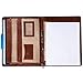 Alpine Swiss Genuine Leather Writing Pad Portfolio Business Case for Left & Right Handed Use with Tablet Sleeve Brown