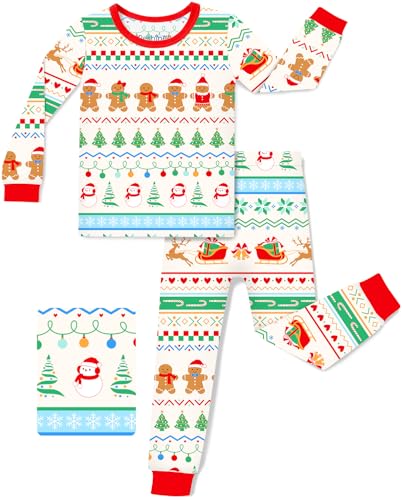 babee Reshinee Bamboo Viscose Toddler Kids Pajamas Set, Long Sleeve Boys at Amazon