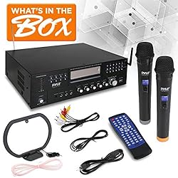 Pyle 4-Channel Karaoke Home Wireless Microphone