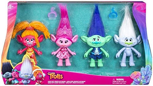 Dreamworks Troll Dolls 4 Pack Exclusive 
