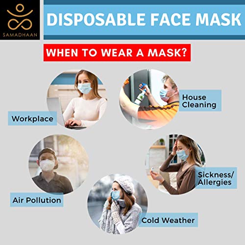 5 Samadhaan+Disposable+Mask+Breathable+Adjustable