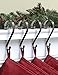Haute Decor Stocking Scrolls 4-Pack Stocking Hanger Set (Oil-Rubbed Bronze)