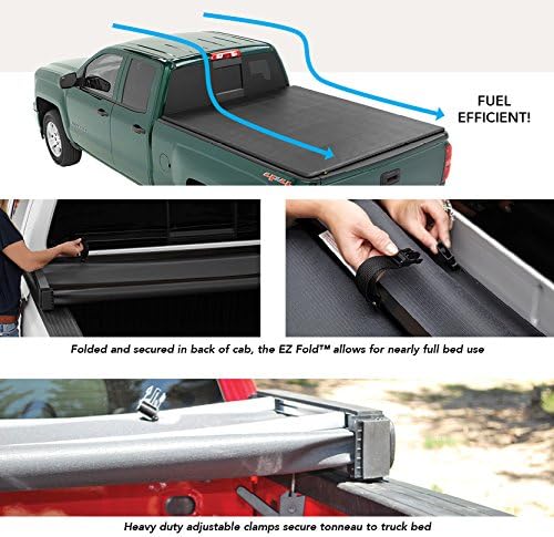 Amazon Com Bestop 1621101 Ezfold Soft Tonneau Cover For 2007 2013 Silverado Sierra 1500 2007 2014 2500 3500 Automotive