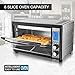 Baulia TO809 Digital Countertop Toaster Oven, 12 Inch Pizza 33 Liter Compact Convection Oven | Stainless Steel Even Heat Technology | 9 Pre-programmed One-Touch Functions, 6-Slice, 1600W