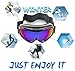 OTG Ski Goggles,for Men Women Adult,Skating Snowboard Eyewear Use Dual PC Uv Proof Lenses with Mirror Coating Anti-fog - Helmet Compatible with Extra Long Adjustable Strap[BLACK]