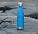 MIRA 12 oz Insulated Water Bottle - Slim Stainless Steel Cola Shape Thermo - Double Wall Hot & Cold Flask (24Hr Cold/12Hr Hot) - Hawaiian Blue