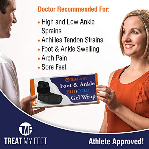 Foot & Ankle Pain Relief Hot/Cold Gel Wrap Effectively Relieve Foot