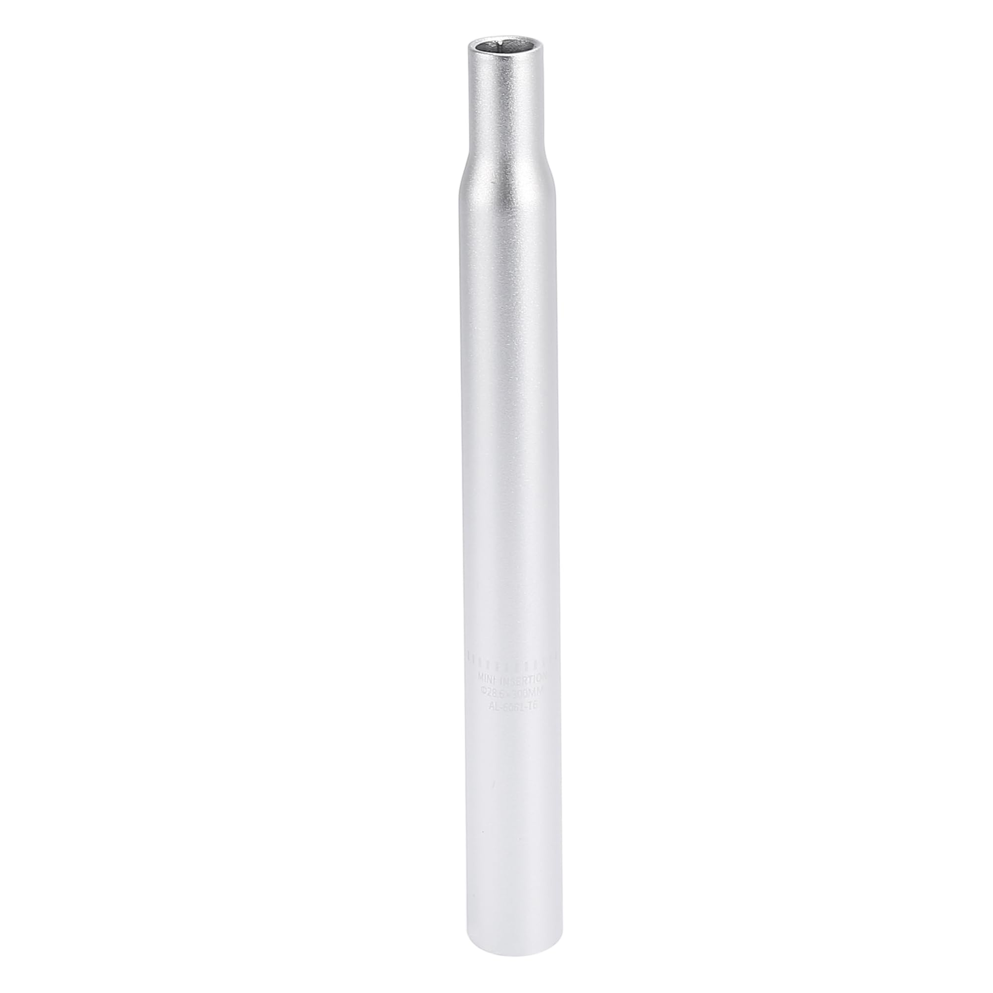 X AUTOHAUX 28.6x300mm Bicycle Seat Post Aluminum Alloy Seat Tube Silver Tone