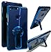 Honor 8 Case, Rexang [with 360° Stand] Crystal Clear [Electroplated Metal Technology] Silicone Soft TPU [Shockproof Protection] Ultra Thin Cover for Huawei Honor 8 (Blue)