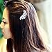 Women's Rhinestone Flower Crystal Hair Clip Wedding Party