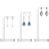 Xthrotsenk 3Pcs Acrylic Earring Holder Clear Jewelry Stand Earring Display Jewelry Holder Acrylic Jewelry Organizer Display Stand for Earring