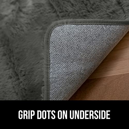 Gorilla Grip Soft Faux Fur Area Rug, Washable, Shed and Fade Resistant, Grip Dots Underside