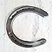 The Heritage Forge Steel Horseshoes Set for Horses, Crafts, Decorations and Backyard Games - Size 1 - R4-F - Sand Blasted 40 Shoes