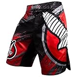 Hayabusa Chikara 3 Fight and MMA Shorts (Red, 36)