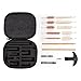 Pistol Gun Cleaning Kit with Metal Brushes, Patches and Swabs, Anti-Rust Silicone Cloth in Zippered Organizer Compact Case (17 Pieces) by BOOSTEADY Universal Rods Caliber 22 357 38 40 44 45 9mm