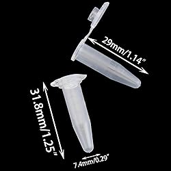 DGZZI 300PCS 0.5ml Laboratory Graduated