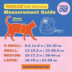 Travel Cat Harness and Leash Set - Adjustable