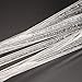Whitelotous 8 Pack Whites Solar Tube Lights Solar Acrylic Bubble Pathway Decoration Garden Stick Stake Light Set