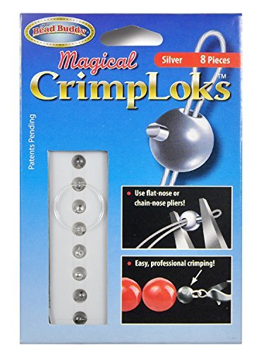 Bead Buddy BBY20131 8 Piece Magical Crimploks Silver