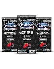 Pedialyte AdvancedCare Plus Electrolyte Powder, with 33% More Electrolytes and PreActiv Prebiotics, Berry Frost, Electrolyte Drink Powder Packets, 0.6 Oz (18 Count)