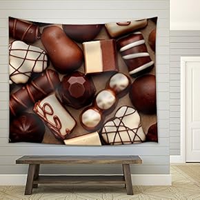 Chocolate Sweets - Fabric Wall Tapestry Home Decor - 51x60 inches