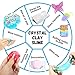 FUNTOK Crystal Clay, Macaroon Slime kit Mud Putty Toy Soft Squeeze Squishy Jelly Pudding Toy Scented Stress Relief Toy for Kids Education 8PCS