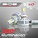 Optix 80W 8000LM LED Headlight Conversion Kit - H7 Low Beam / High Beam / Fog Light Bulbs - 6000K 6K Diamond White - Premium Epistar COB Chip - Canbus Chip Error Free No Flicker Plug and Play Design