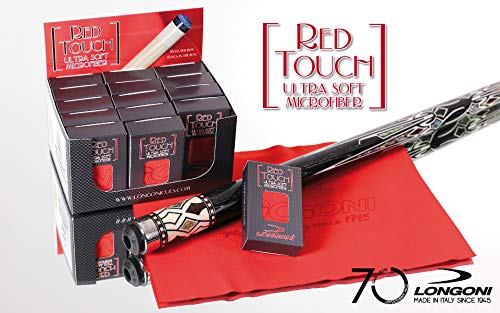 LONGONI Billiard Red Touch Ultra Soft Microfiber Cloth for Pool Billiard Cues Balls - Thumbnail 5