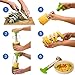 Premium Product Stainless Steel Pineapple Corer Slicer Peeler and Cutter | Core Remover + GIFT Fruit & Vegetable Multi-function Peeler + BONUS recipes eBook, 3 in 1 Kitchen Tool Best Present (Green)